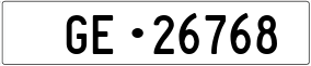 Trailer License Plate